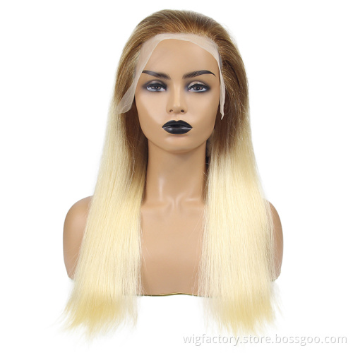 Remy hair 13*4 lace frontal straight wigs, 613 frontal wig 100% human hair, human wigs 100% human hair blonde